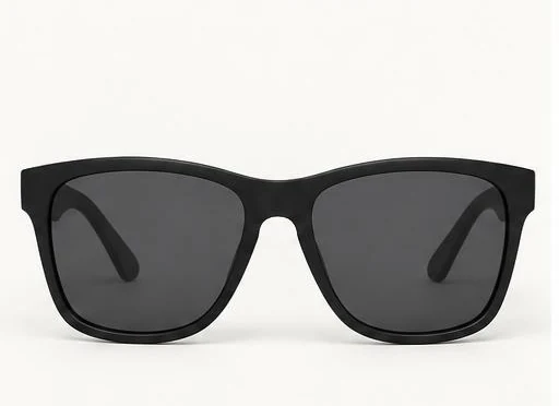 Men's Classic Square Sunglasses in Black / Smoke, style preview