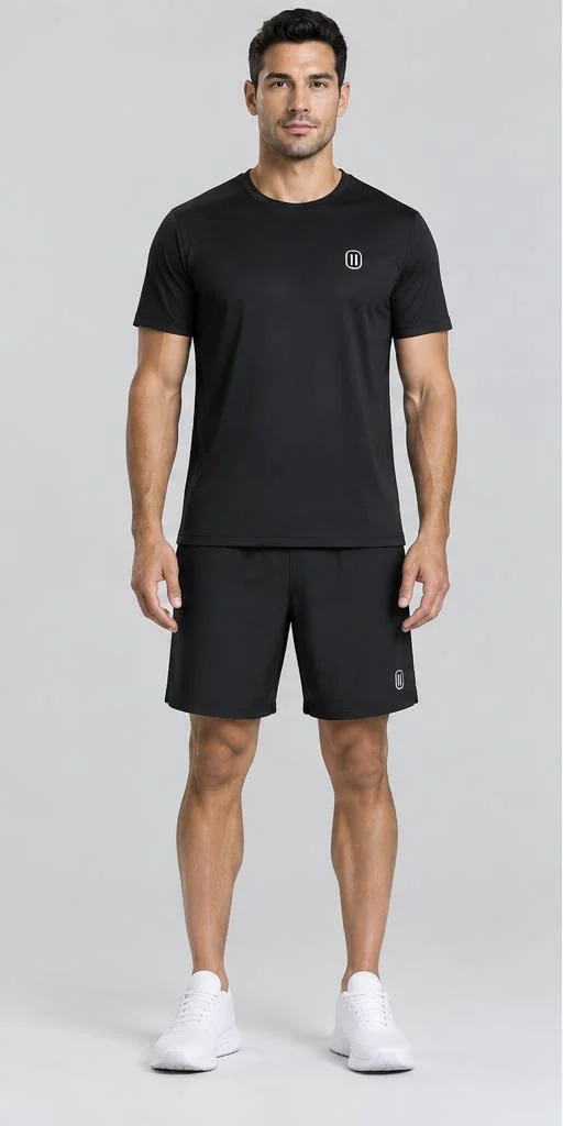 Men's Training Set in Black — front style preview